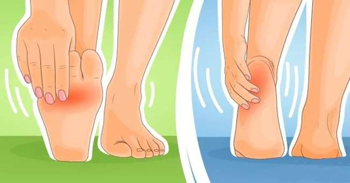 skauda pėdos koją ciurnos skausmas